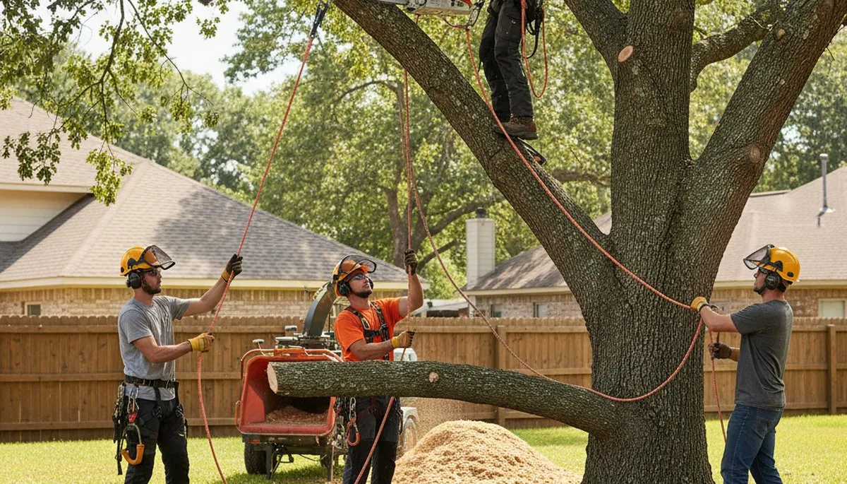 Residential tree service context for the Stafford service area